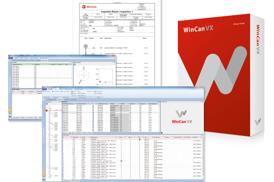 Programska oprema za pregled cevovodov WinCan VX